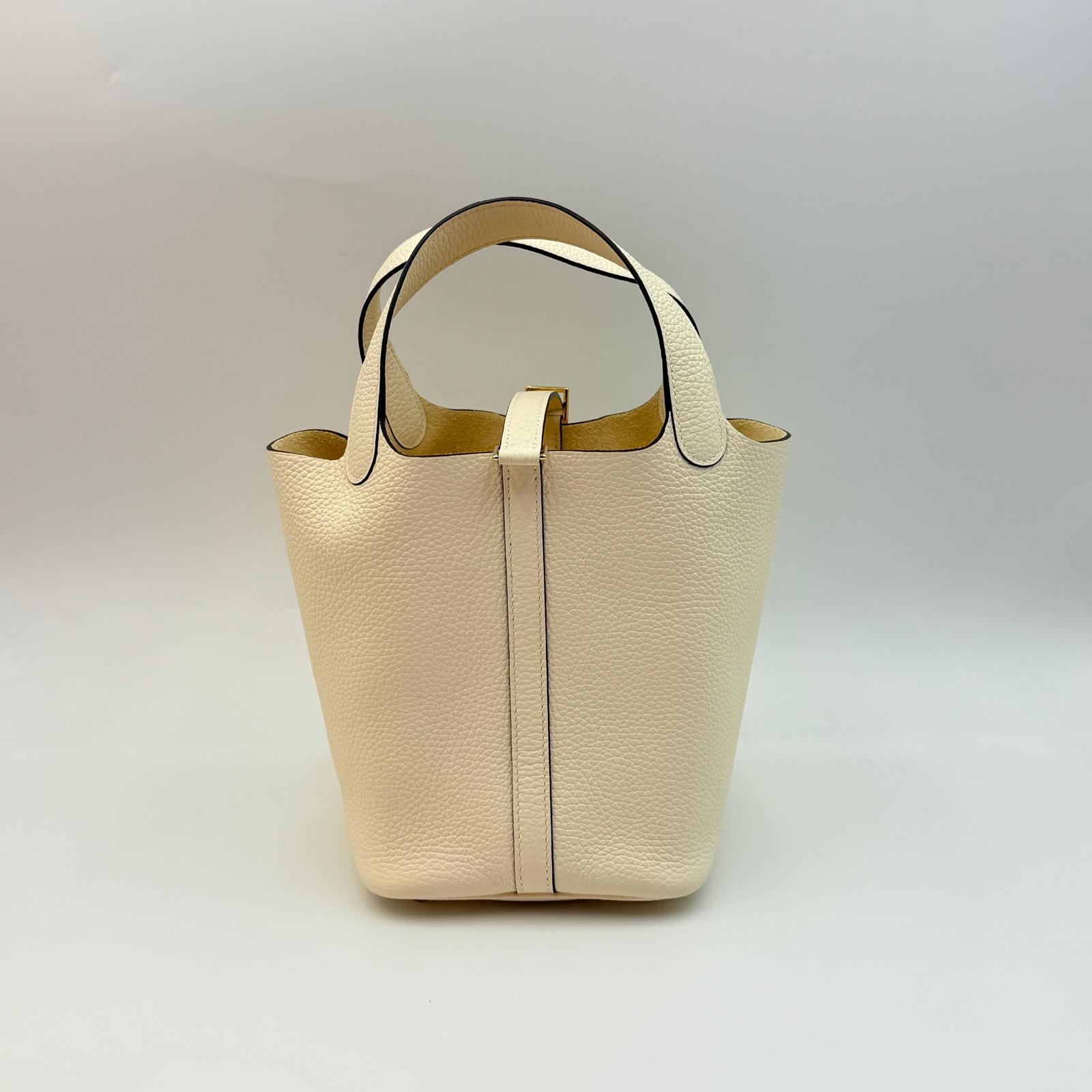 Hermes Picotin18 Nata奶油白
