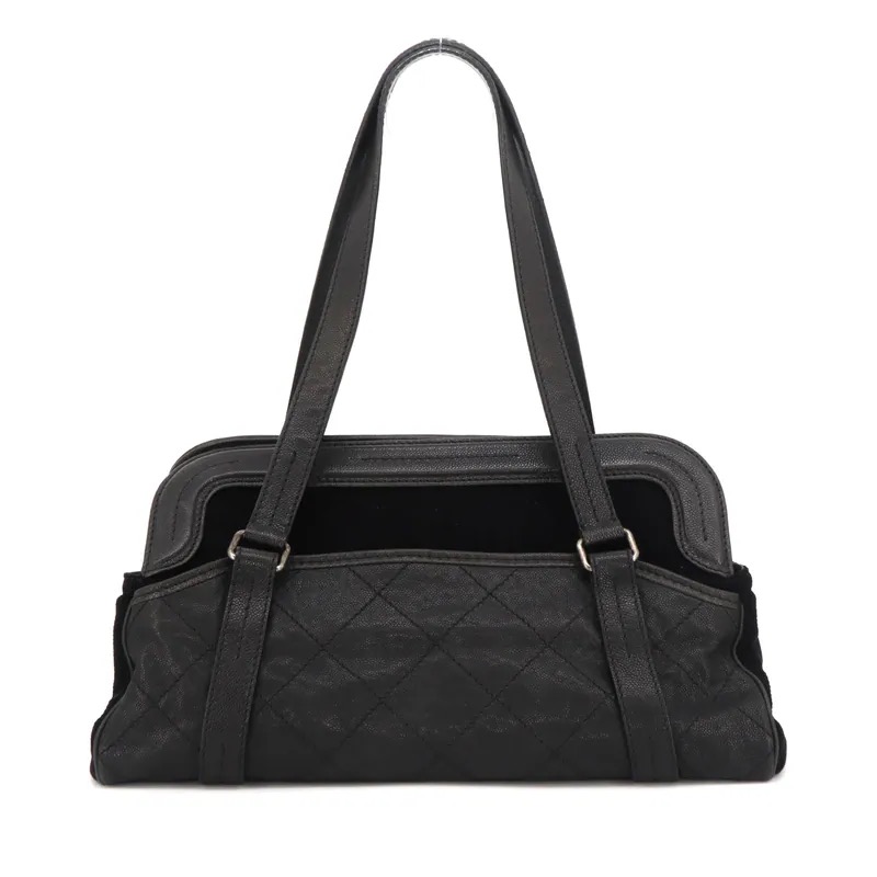 Chanel 2.55 Caviar Mademoiselle Lock Bowling Bag