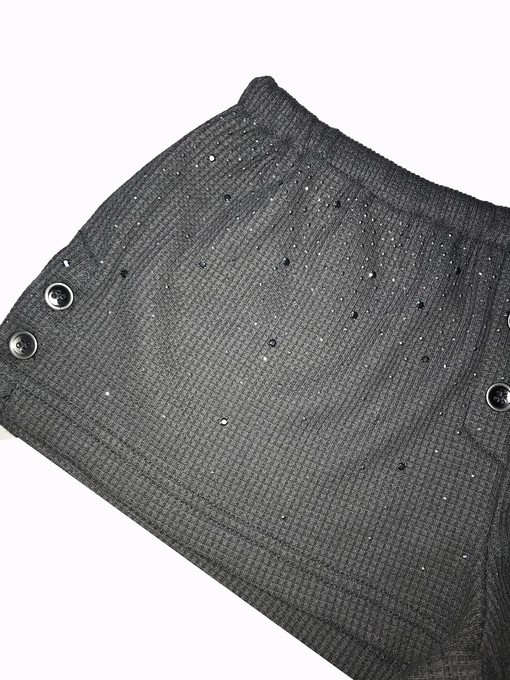 Waffle Knit Rhinestone Shorts