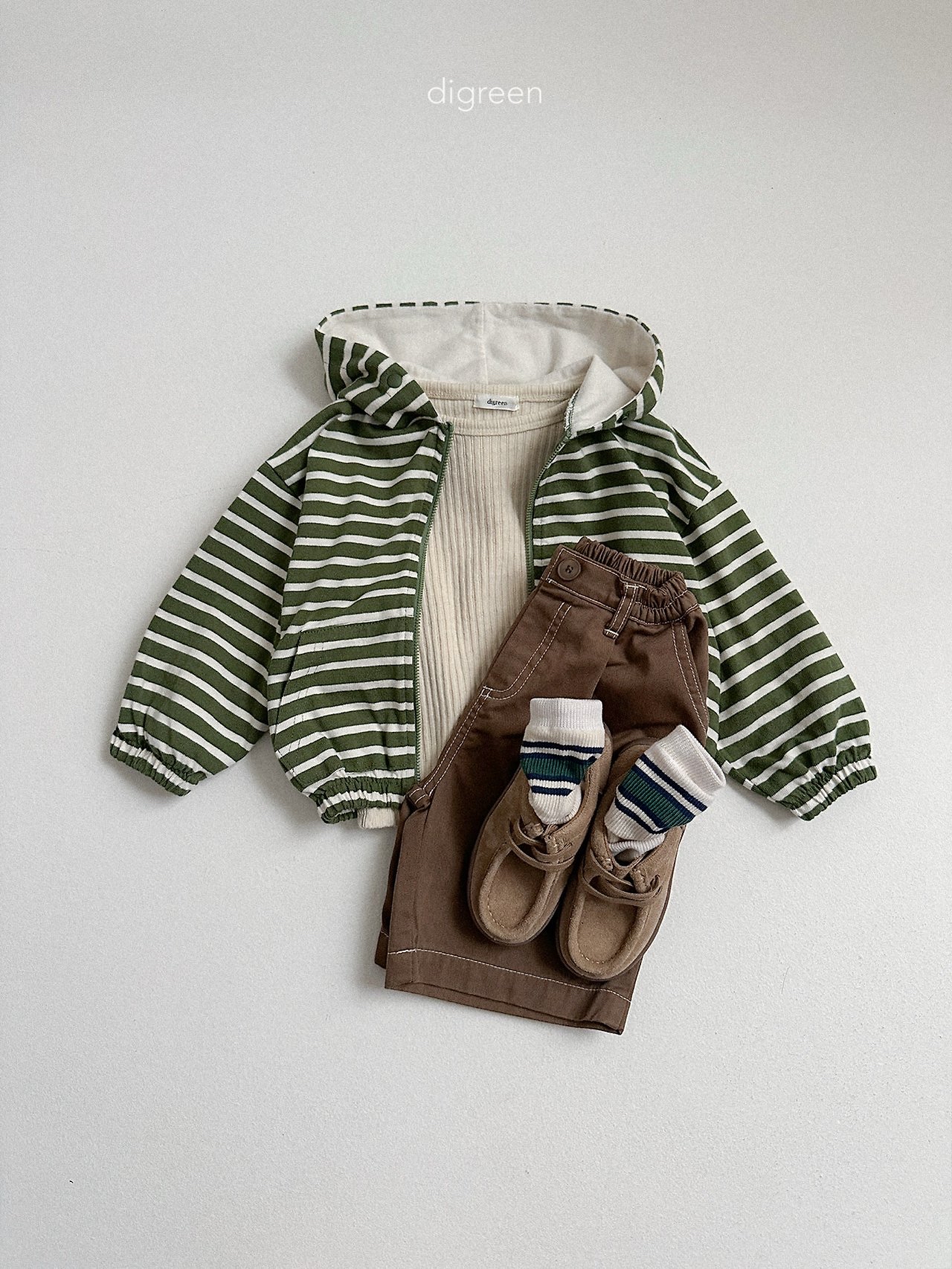 Digreen | candy hood zip-up 