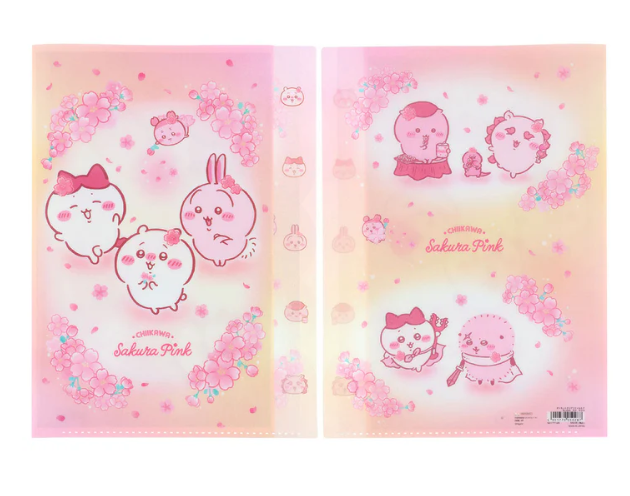 四月連線貨品 - 日本 CHIIKAWA Sakura Pink A4 FILE