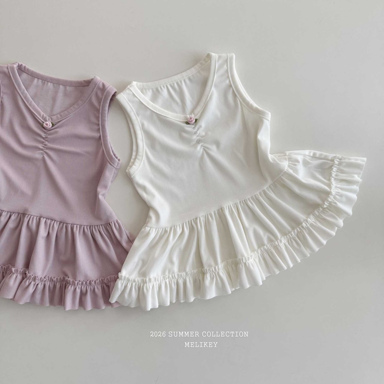 Rose Frill Sleeveless Tee
