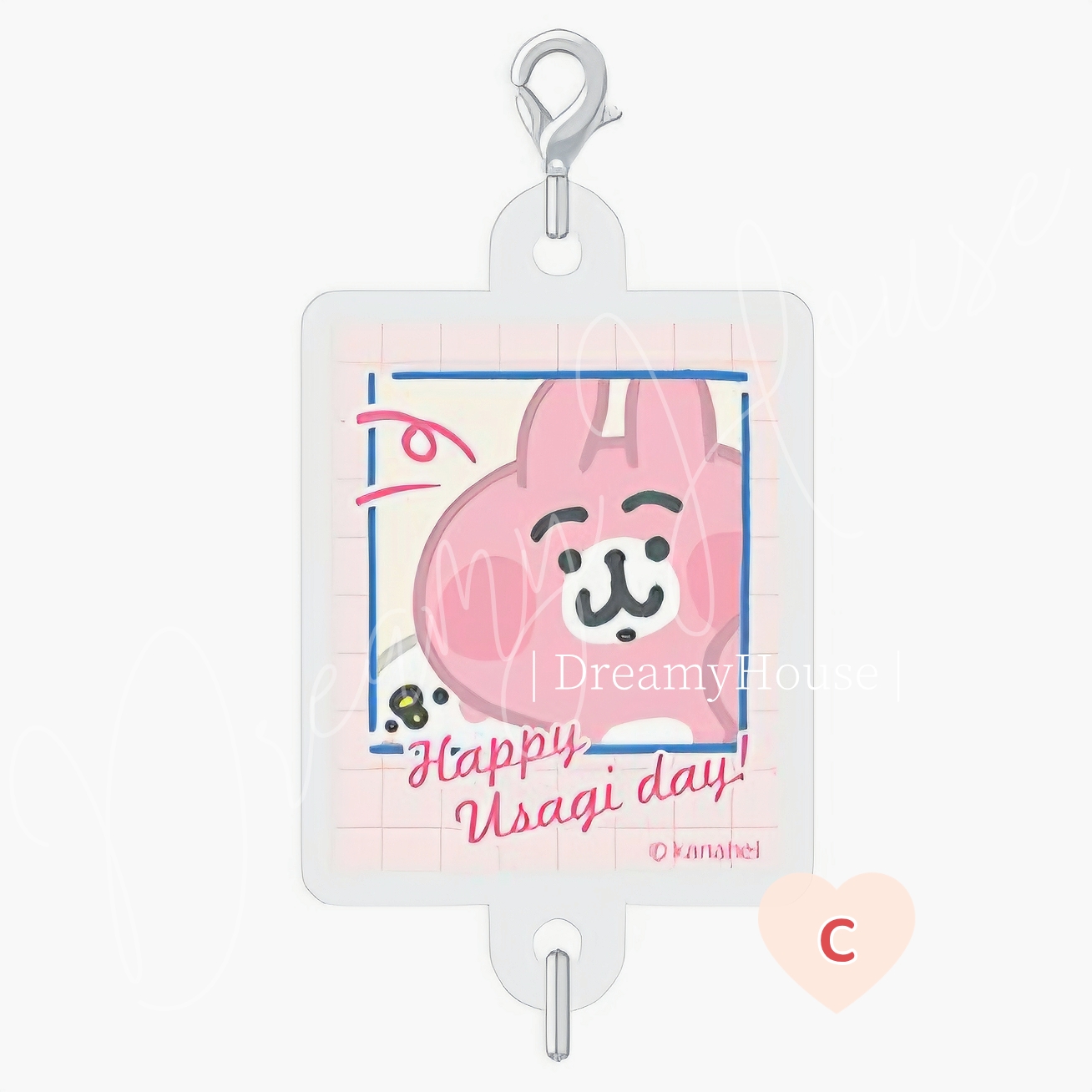 日本 kanahei YURUTTO STORE Happy Usagi day! 吊飾 charm