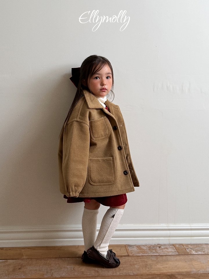 Ellymolly | Fluffy Wool Coat