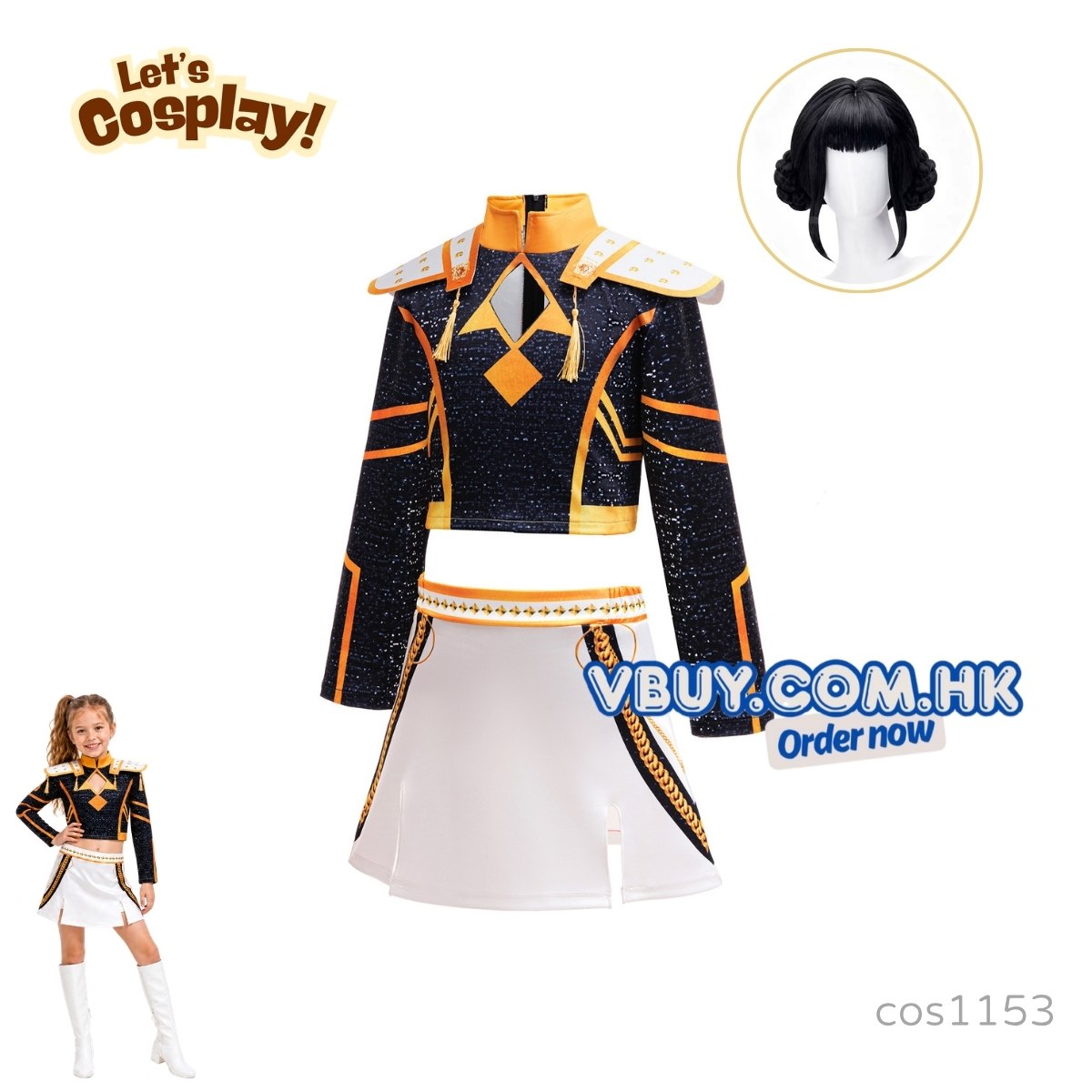 Zoey 黑金Cosplay服裝女童 Kpop Demon Hunters Costume 兒童舞台表演角色扮演套裝 Lets Cosplay cos1153