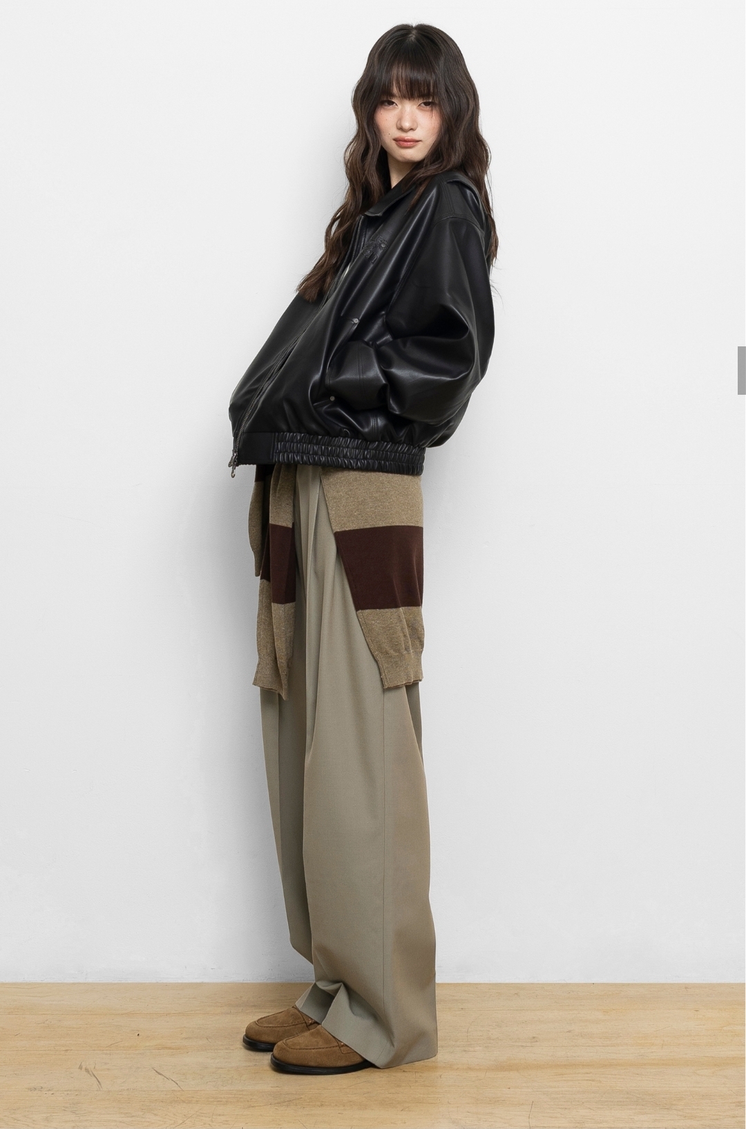 Euggen 2-Way PU 極簡氣質皮褸