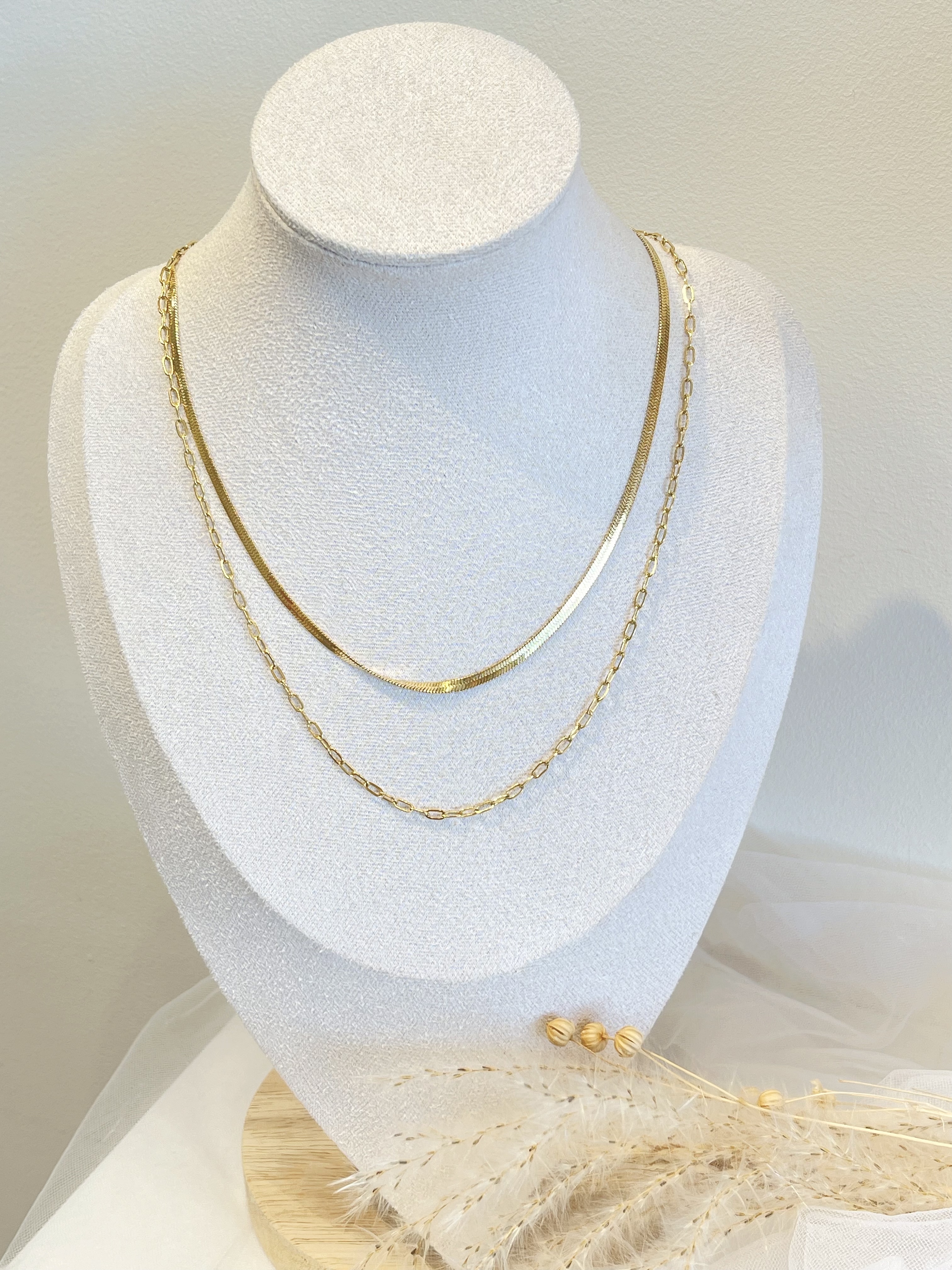 欧美风双链设计钛钢项链