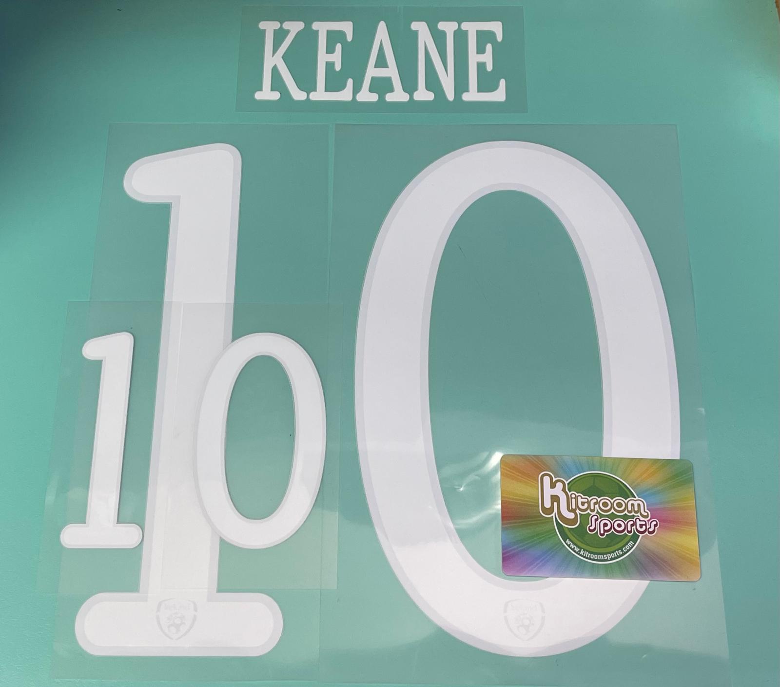2010 Ireland Home Nameset #10 KEANE