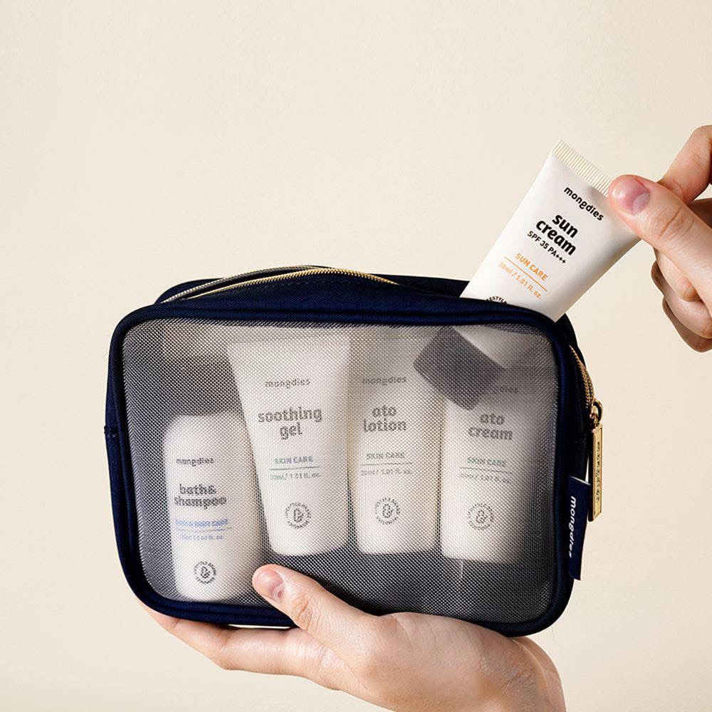 【旅行首選】Mongdies 嬰童洗護旅行五件套 (連專用收納包)