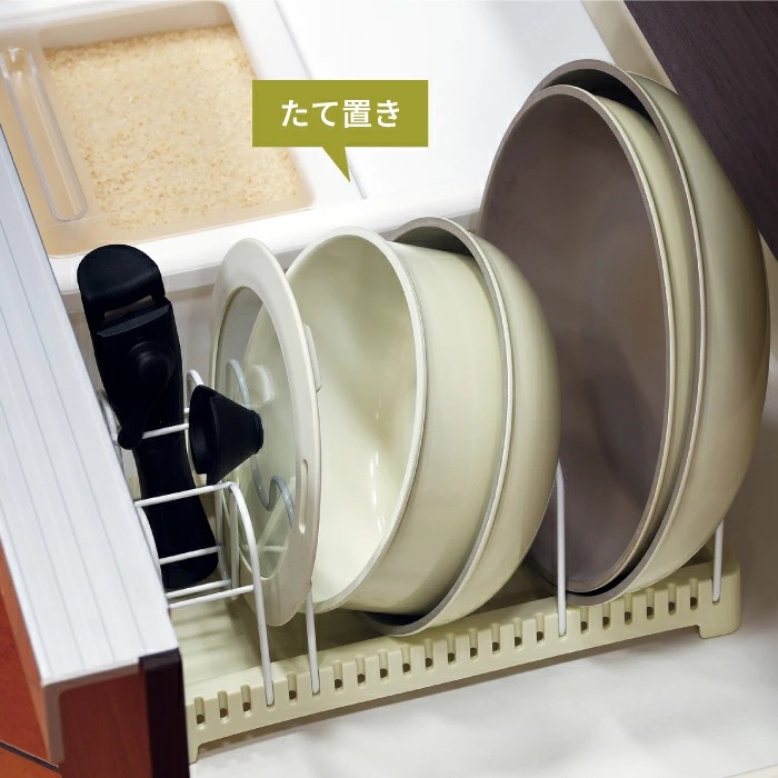 🔥🔥【日本製《TORTINO》廚房抽屜鍋具收納架】
