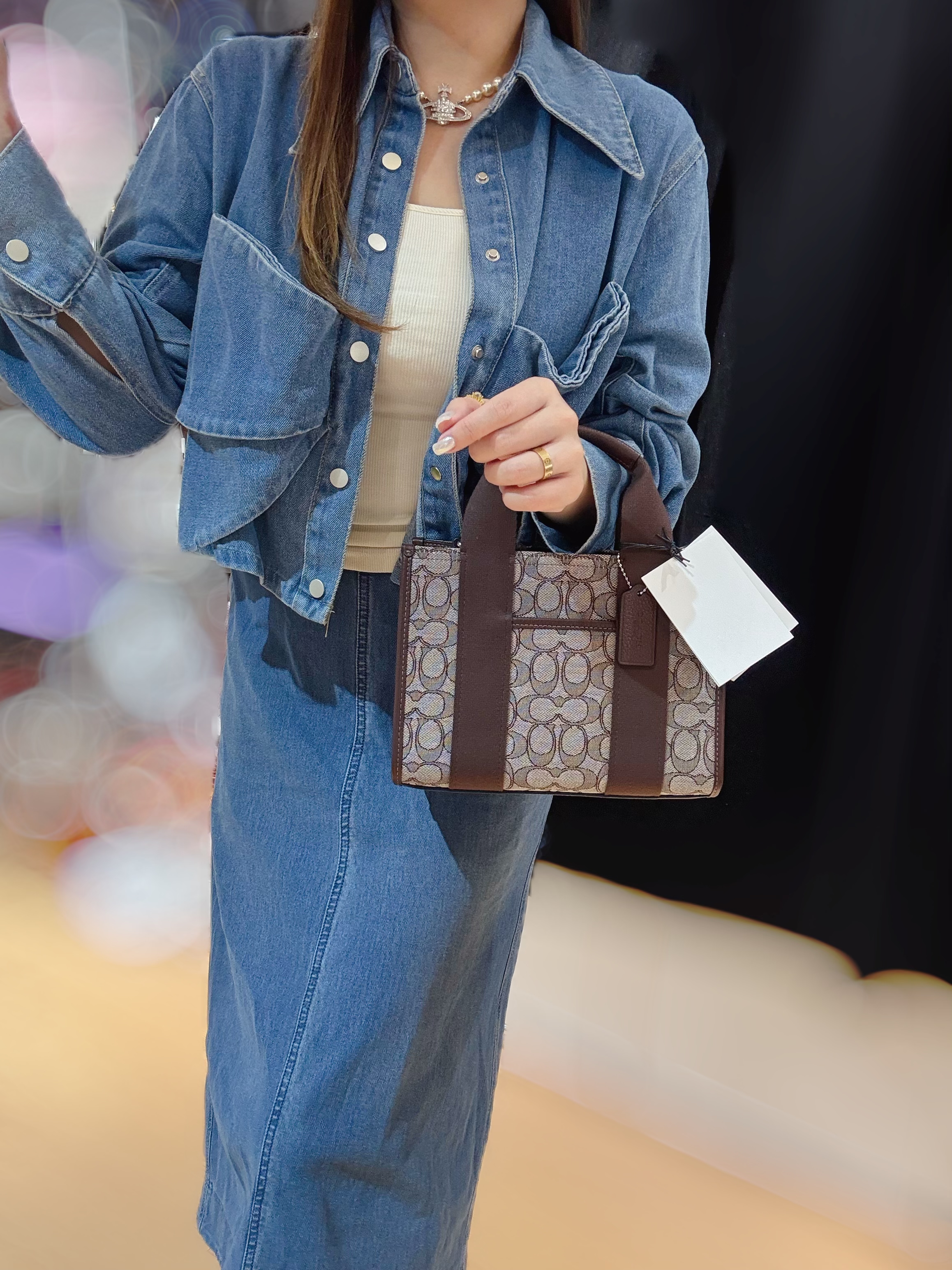 Coach Smith tote canvas/brown/m