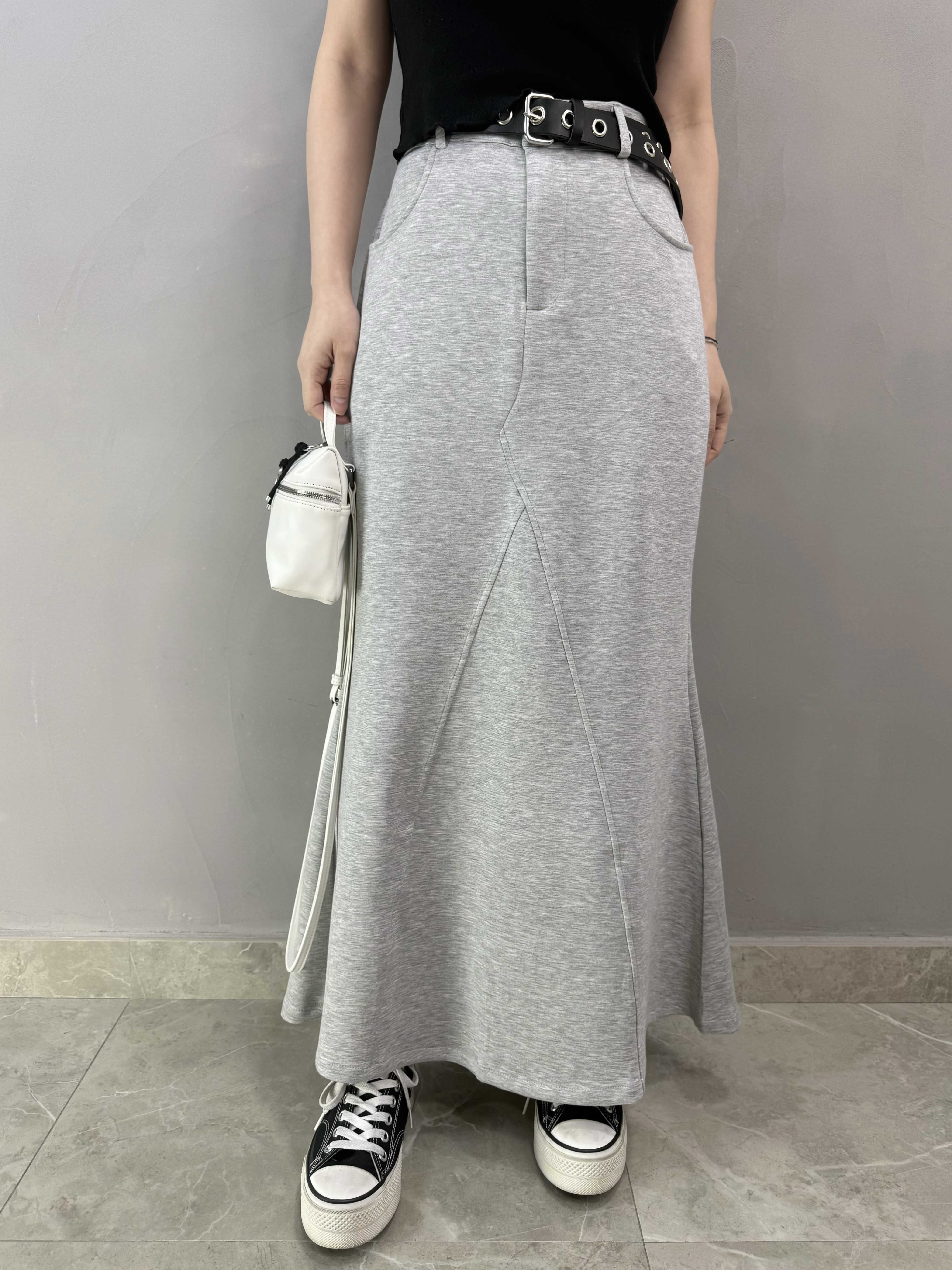 S61 後橡根棉質魚尾裙