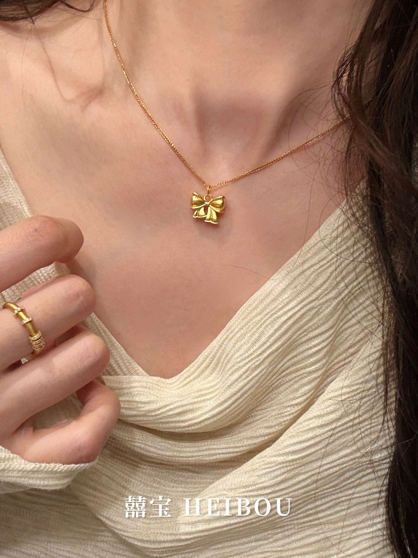 【无氢款】蝴蝶结吊坠