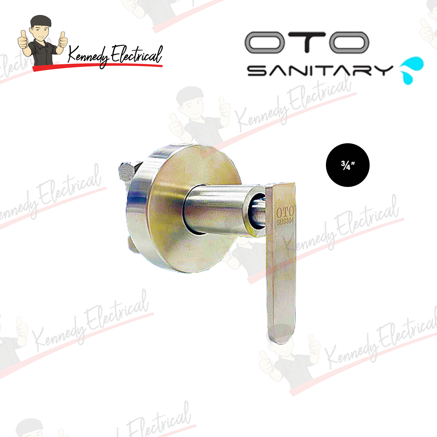 Otosani 304# 3/4" Stainless Steel  Concealed Stop Cock (966-22#) OTO966-22