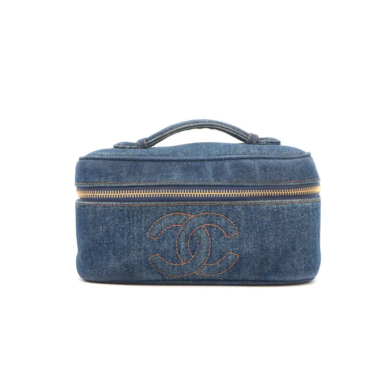 Chanel Coco Mark Denim Vanity Handbag
