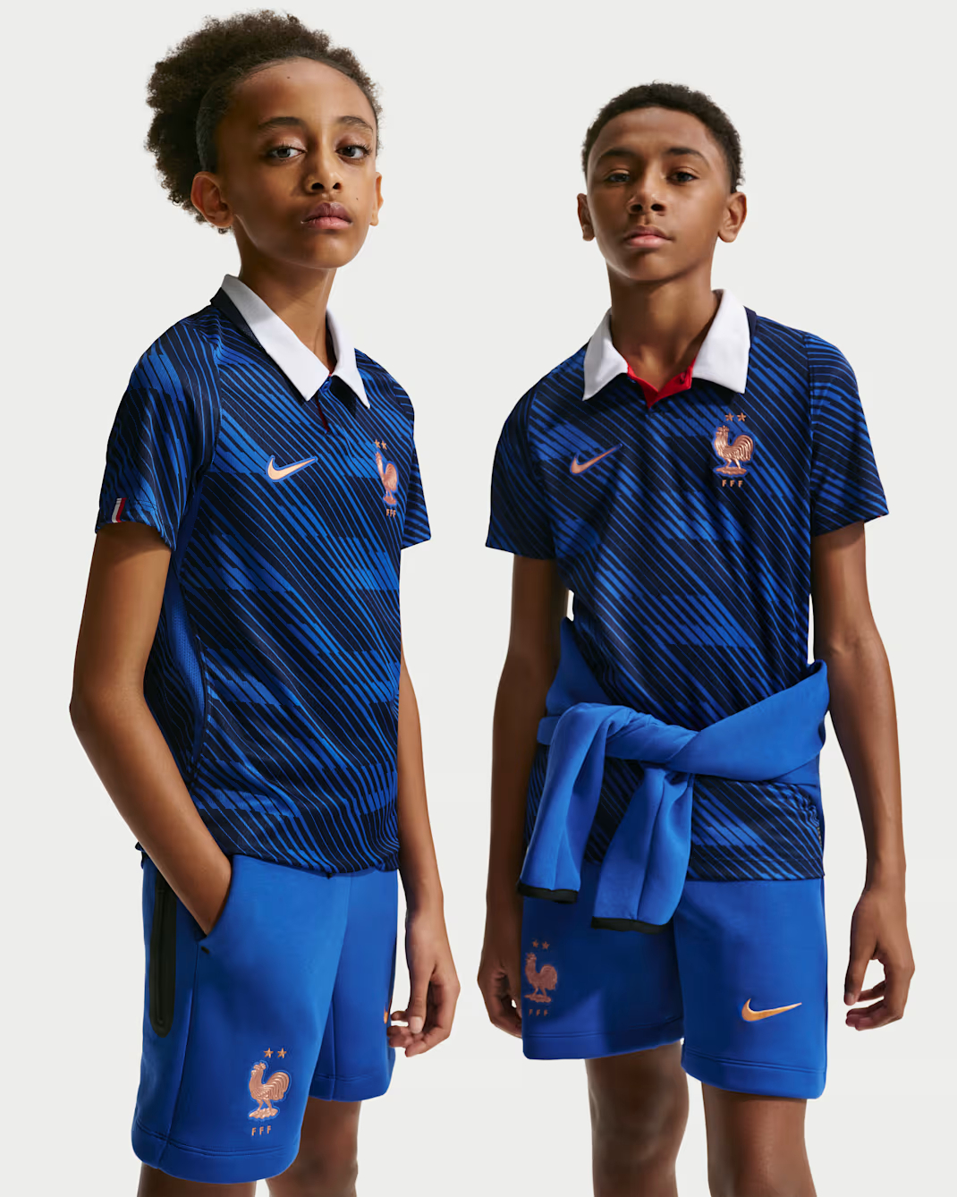 🗽致敬自由女神 Nike France 法國 2026-27 童裝主場球迷版球衣 (可加印字章) IB5129