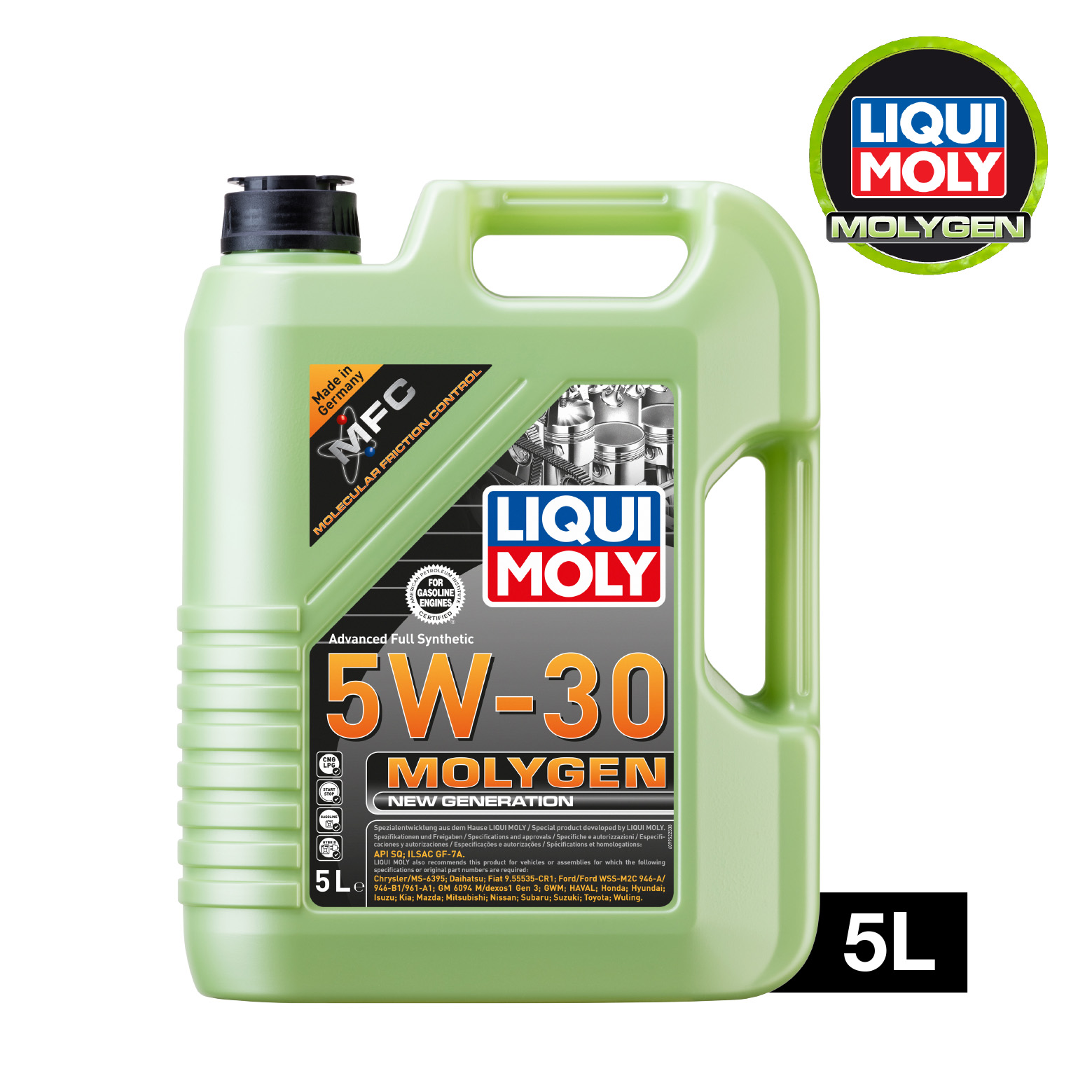 LIQUI MOLY Molygen New Generation 5W-30 (5L) 機油/潤滑油/偈油【原裝行貨】