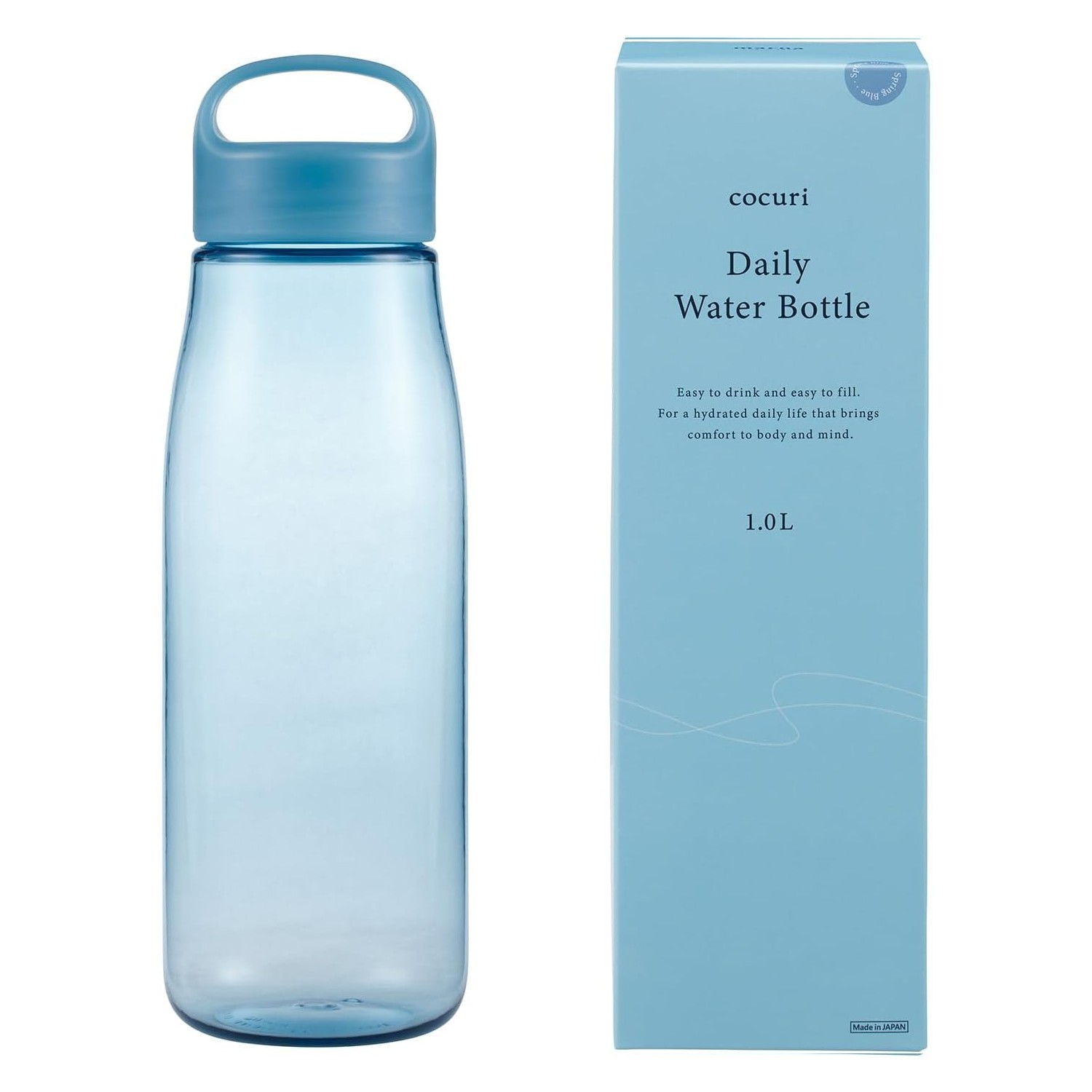 🔥🔥【日本製《MARNA》cocuri Daily 無膠圈大容量水樽】1L