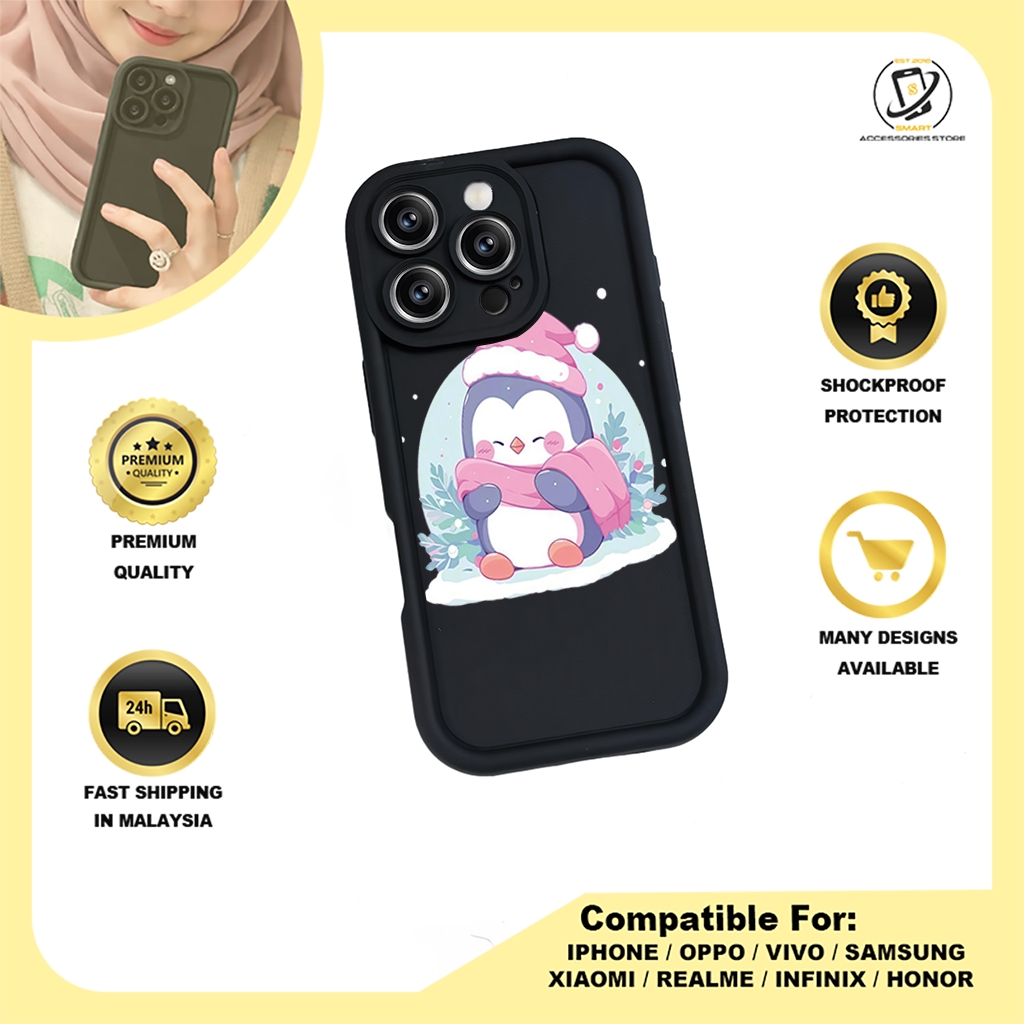 TPU DESIGN CASE PHONE FOR INFINIX - DESIGN PENGUIN