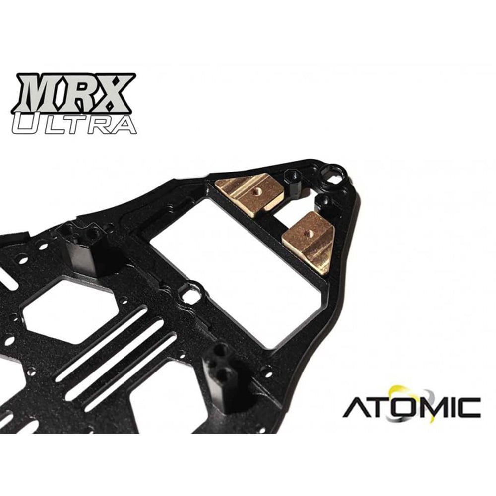 Atomic MXU Chassis Brass Mass Rear 1g 2 pcs  MXU-UP04