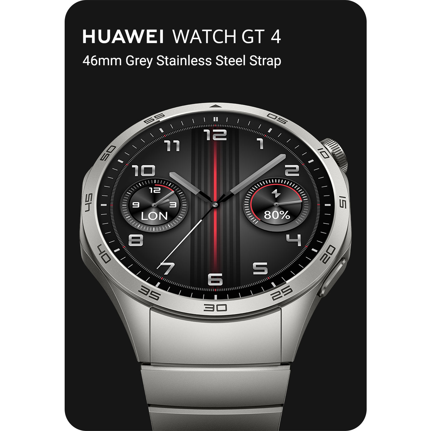 Huawei watch gt 46mm titanium grey stainless steel hotsell