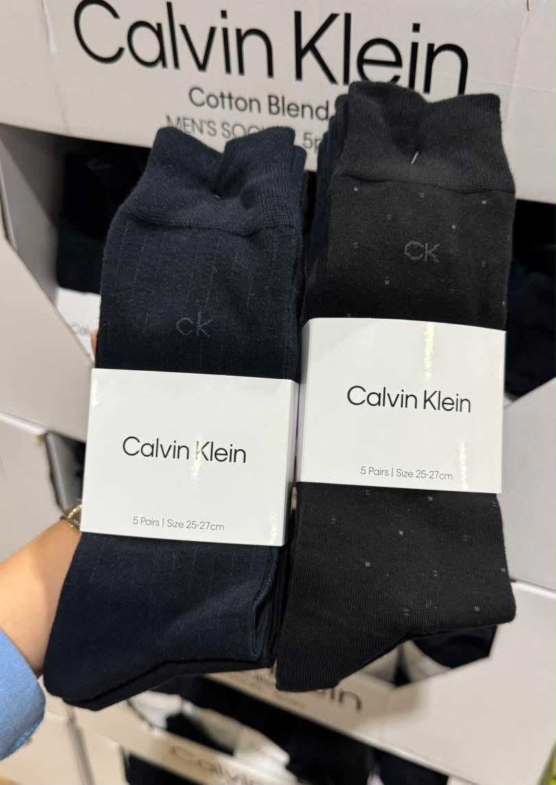 日本直送 - Calvin Klein 混綿紳士襪 一套五對 25-27cm