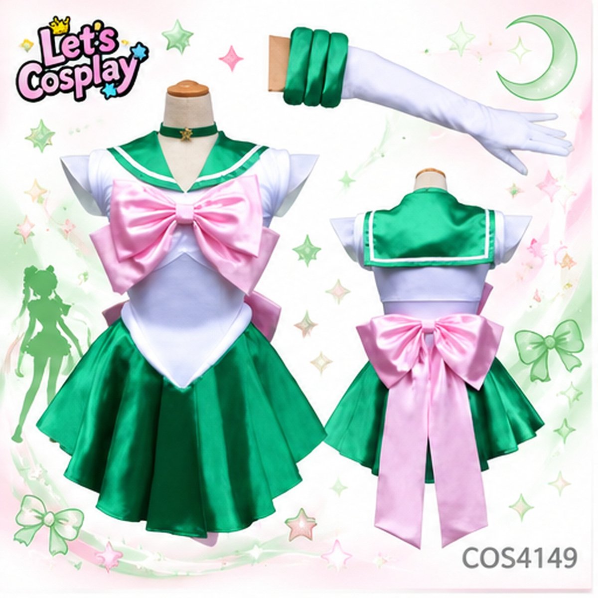 美少女戰士 Sailor Moon Cosplay 成人女裝萬聖節服裝｜月野兔・木星・土星・小小兔・水星・火星・金星｜水手戰士動漫角色扮演服｜香港現貨 Let's Cosplay