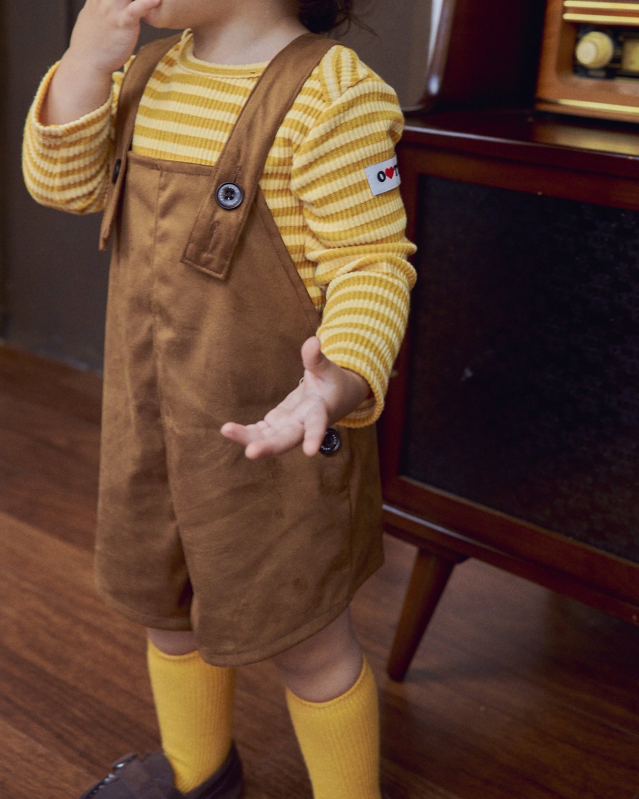 OOTT | Brownie short overalls