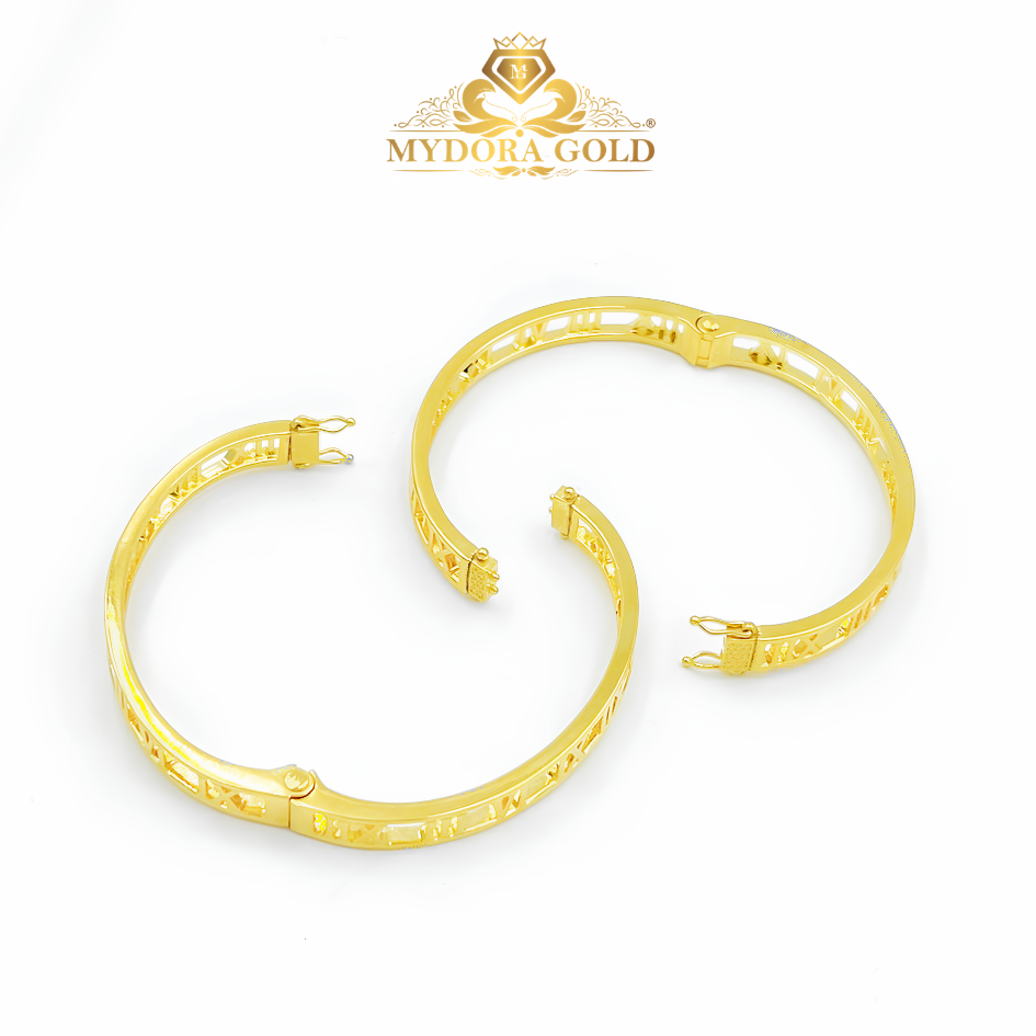 MYDORA Gelang Moden Huruf Roman l EMAS 916/22K
