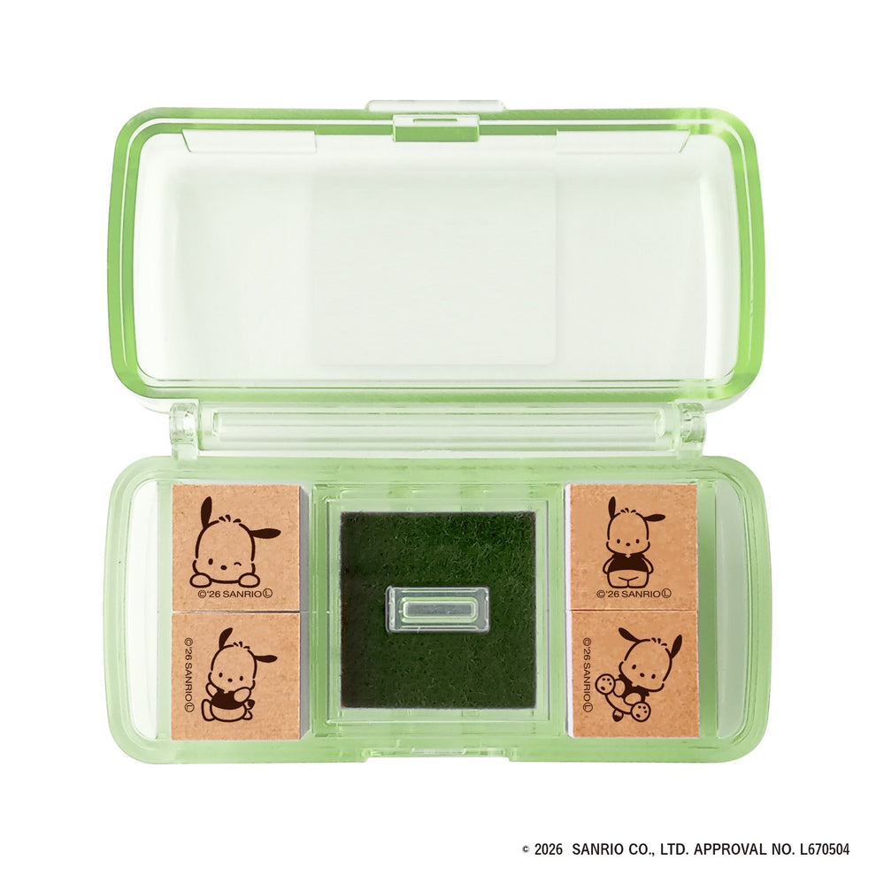 現貨｜Sanrio Pochacco PC狗 日本製 迷你 印仔 套裝 (SGM-041) 