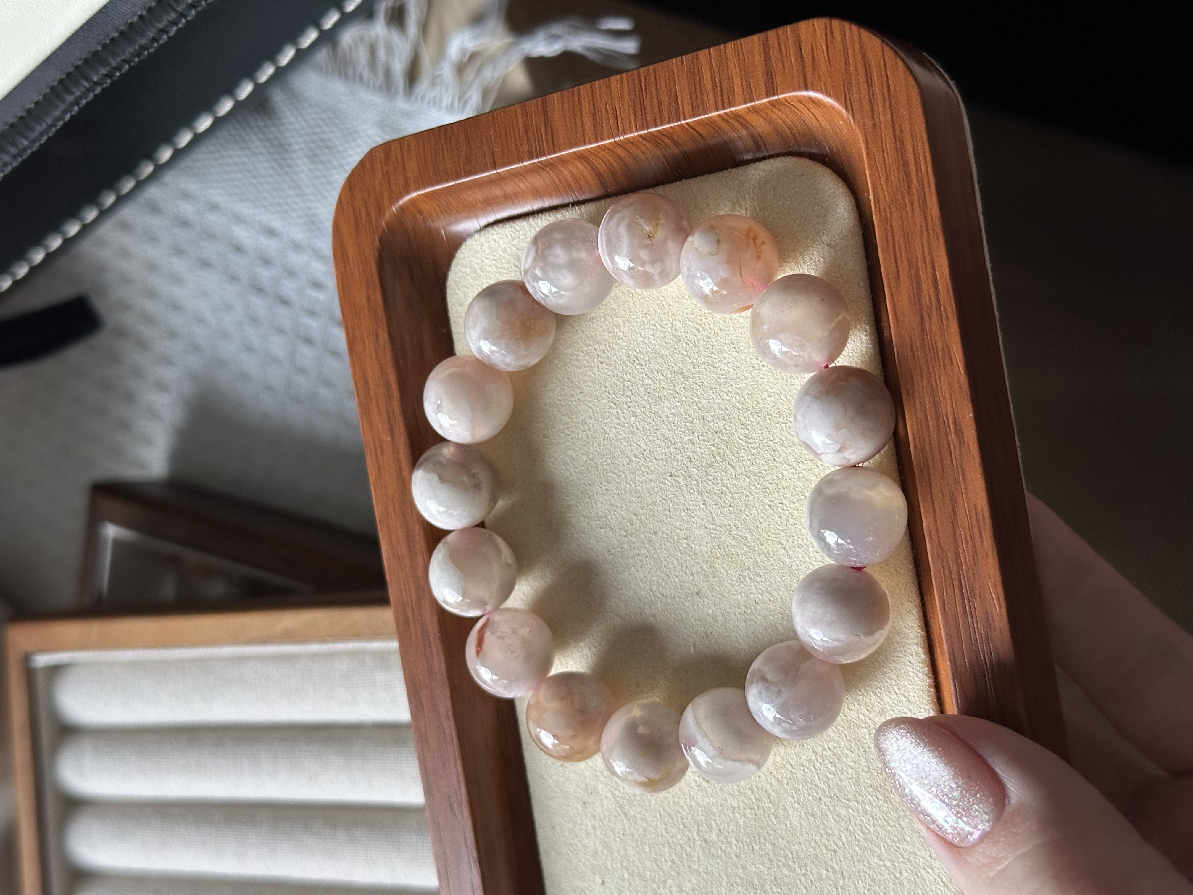 樱花玛瑙 ｜ Sakura Agate 13.7mm 