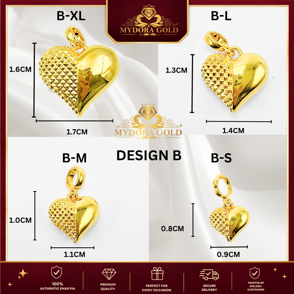 MYDORA Charm Radiant Love Gemuk (5G) l EMAS 916/22K