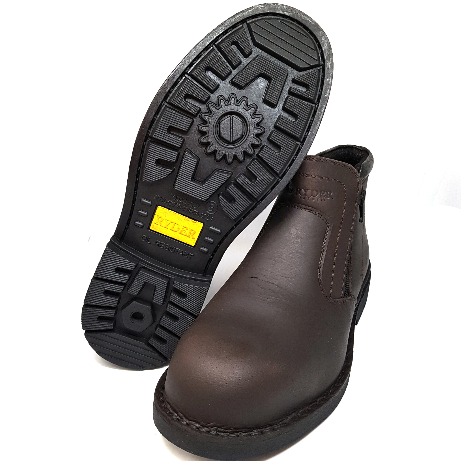 RYDER SAFETY SHOES 2 SIDE ZIP 5.5'' 59196 Boots Kasut Tahan Lasak Kasut Keselamatan