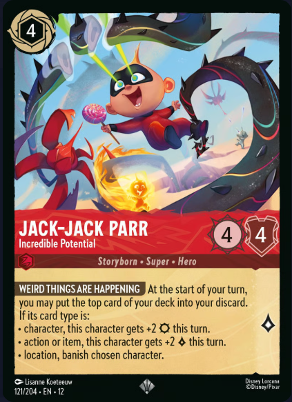 121/204 Jack-Jack Parr - Incredible Potential SR
