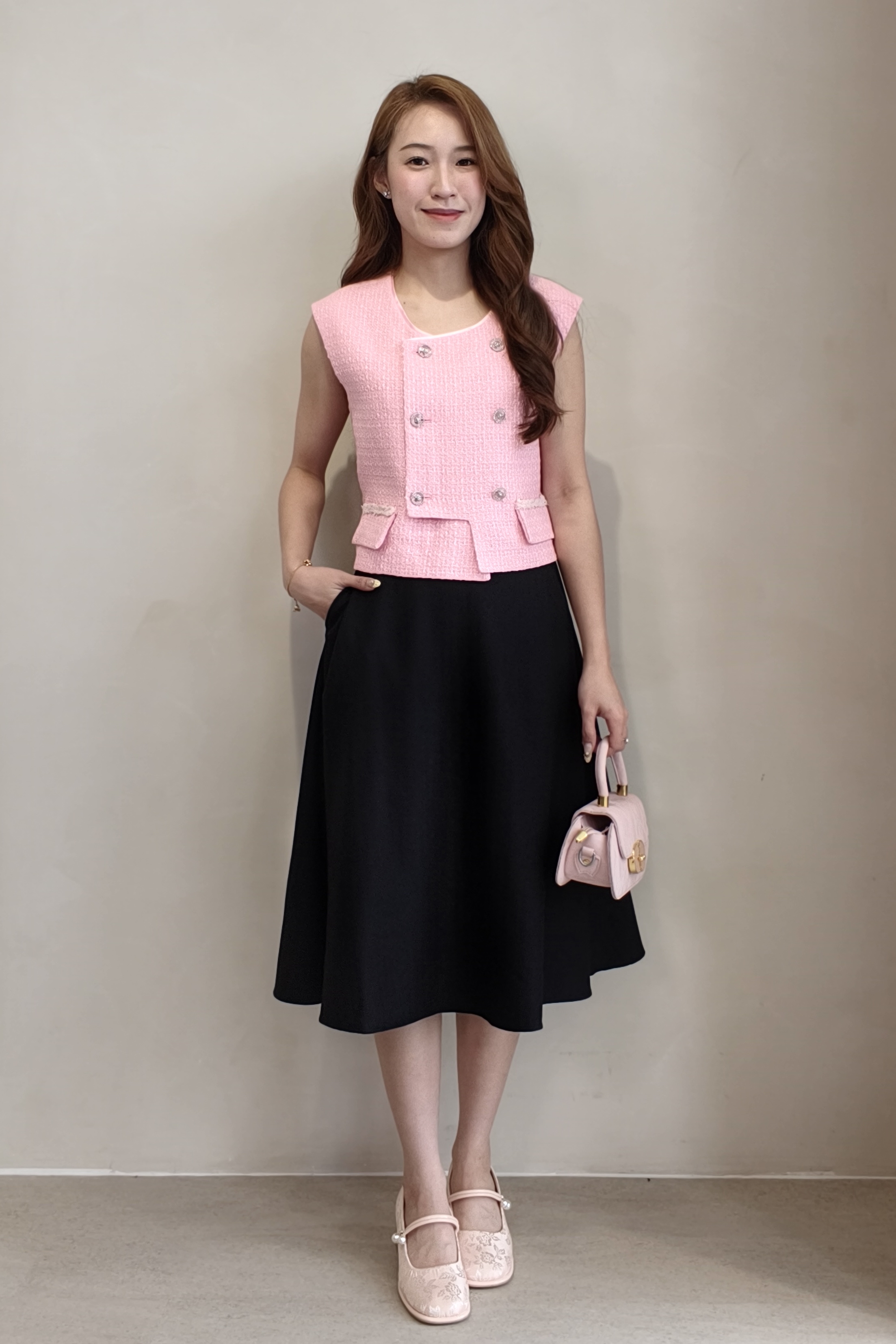 52169 GraceFlow A-Line Midi Skirt