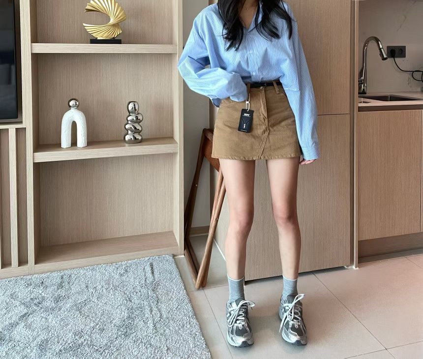 洗水布牛仔裙褲