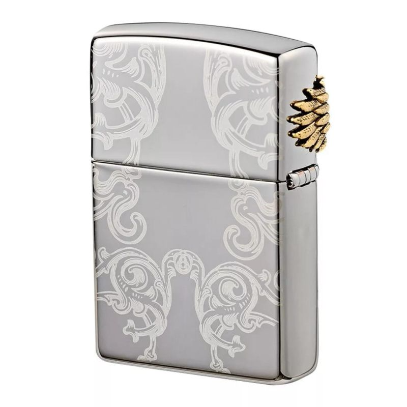 美國製造 | Zippo指定經銷商 Zippo ZBT-1-211 / ZA-1-211 亞馬遜之翼金色打火機 – 啞金紋理戰士展翼 (韓國限定版) Amazon Wings GD Lighter Korean Edition