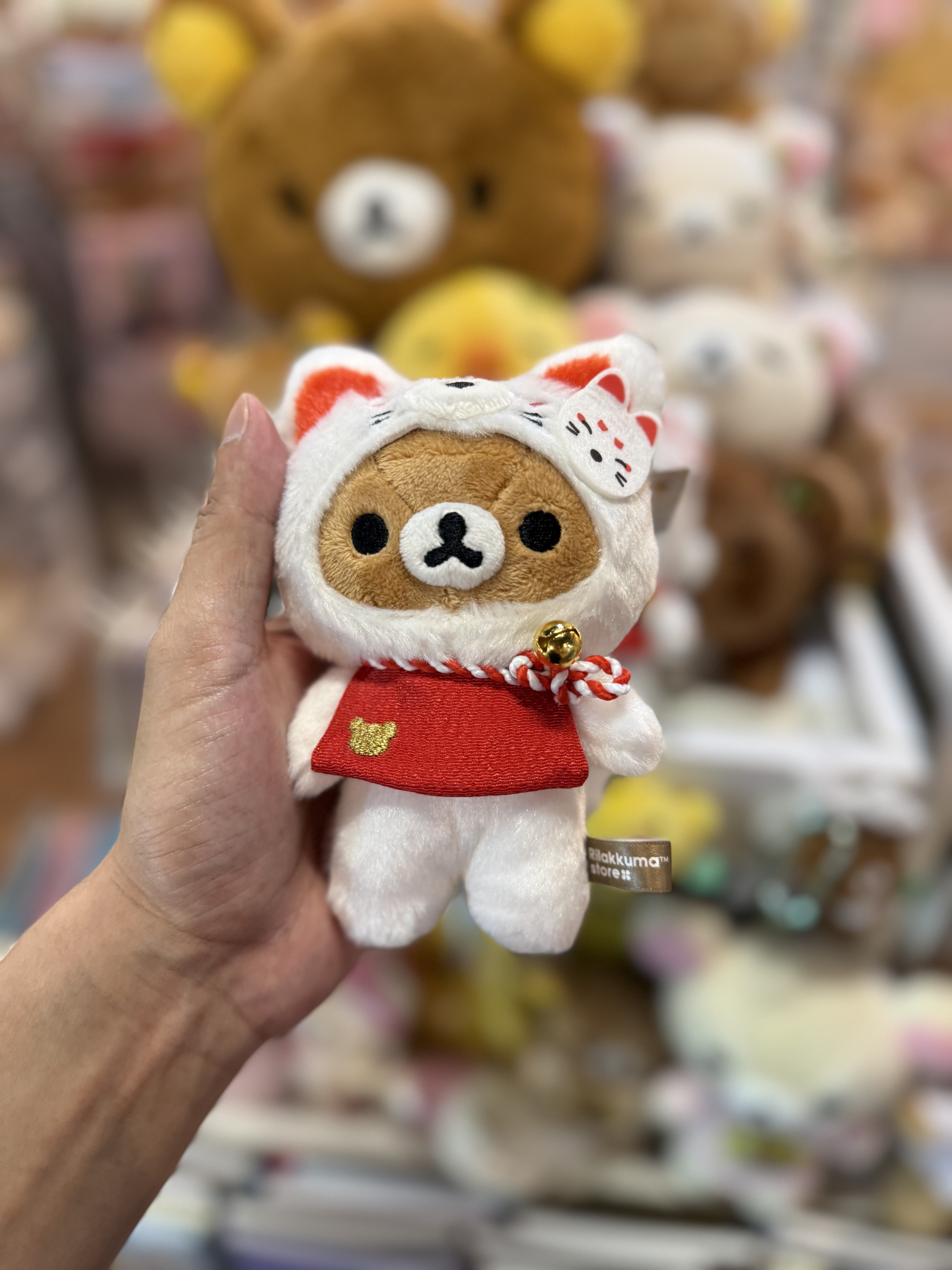 《現貨》日本京都店限定 Rilakkuma 白狐造型掛飾