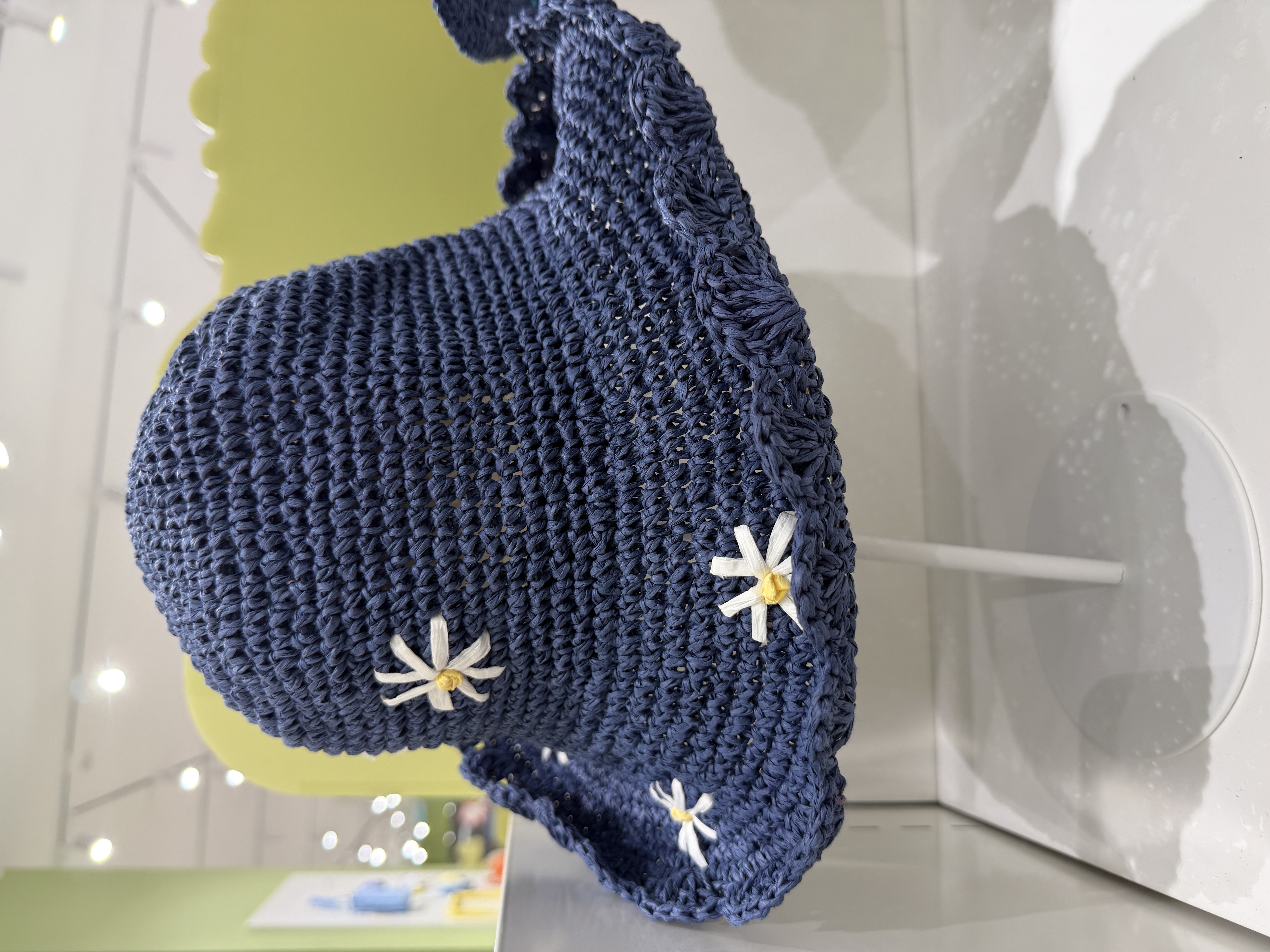 Colorful Mixed Yarn Straw Hat