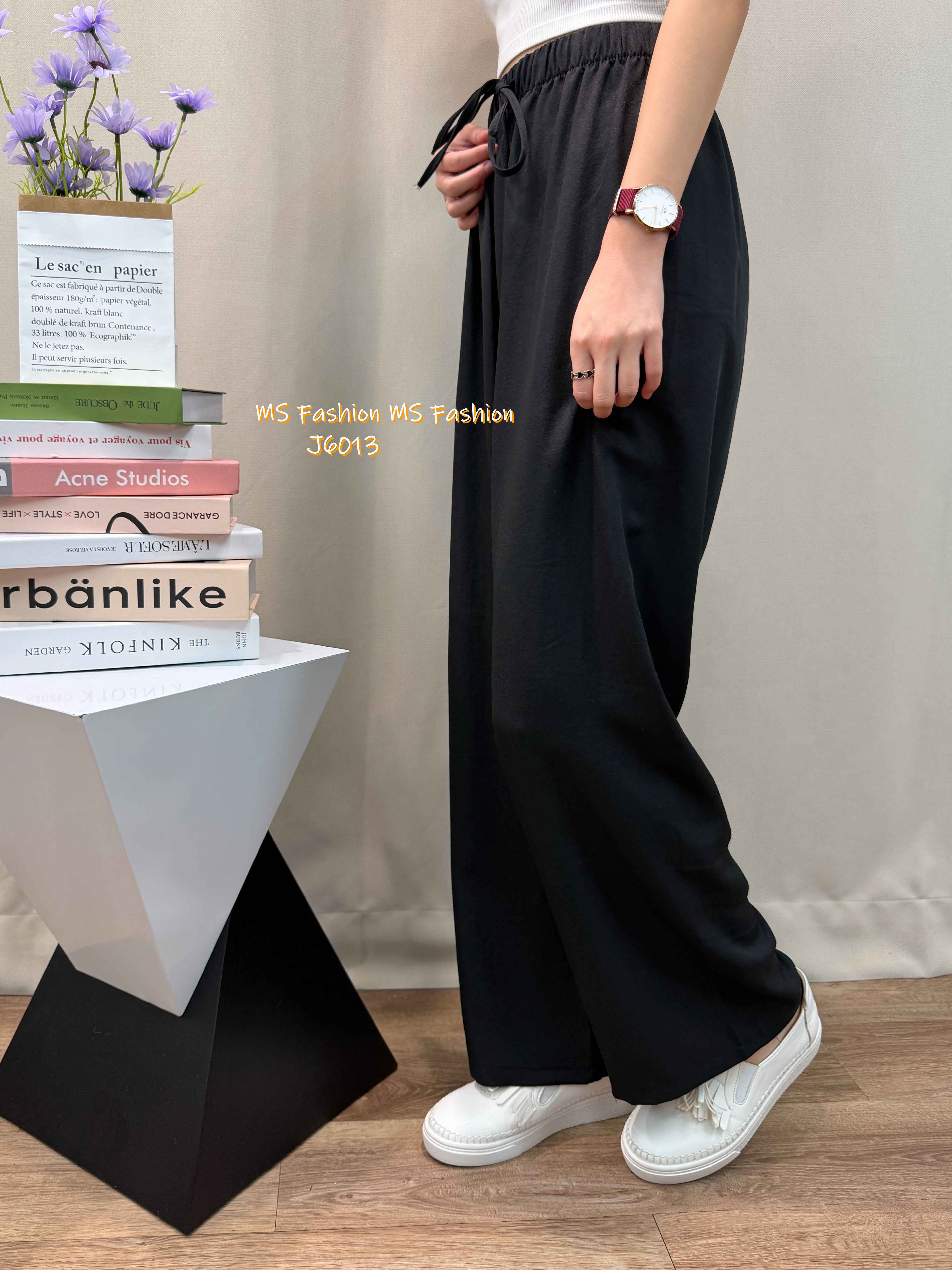 J6013 韓國🇰🇷靚色闊筒褲