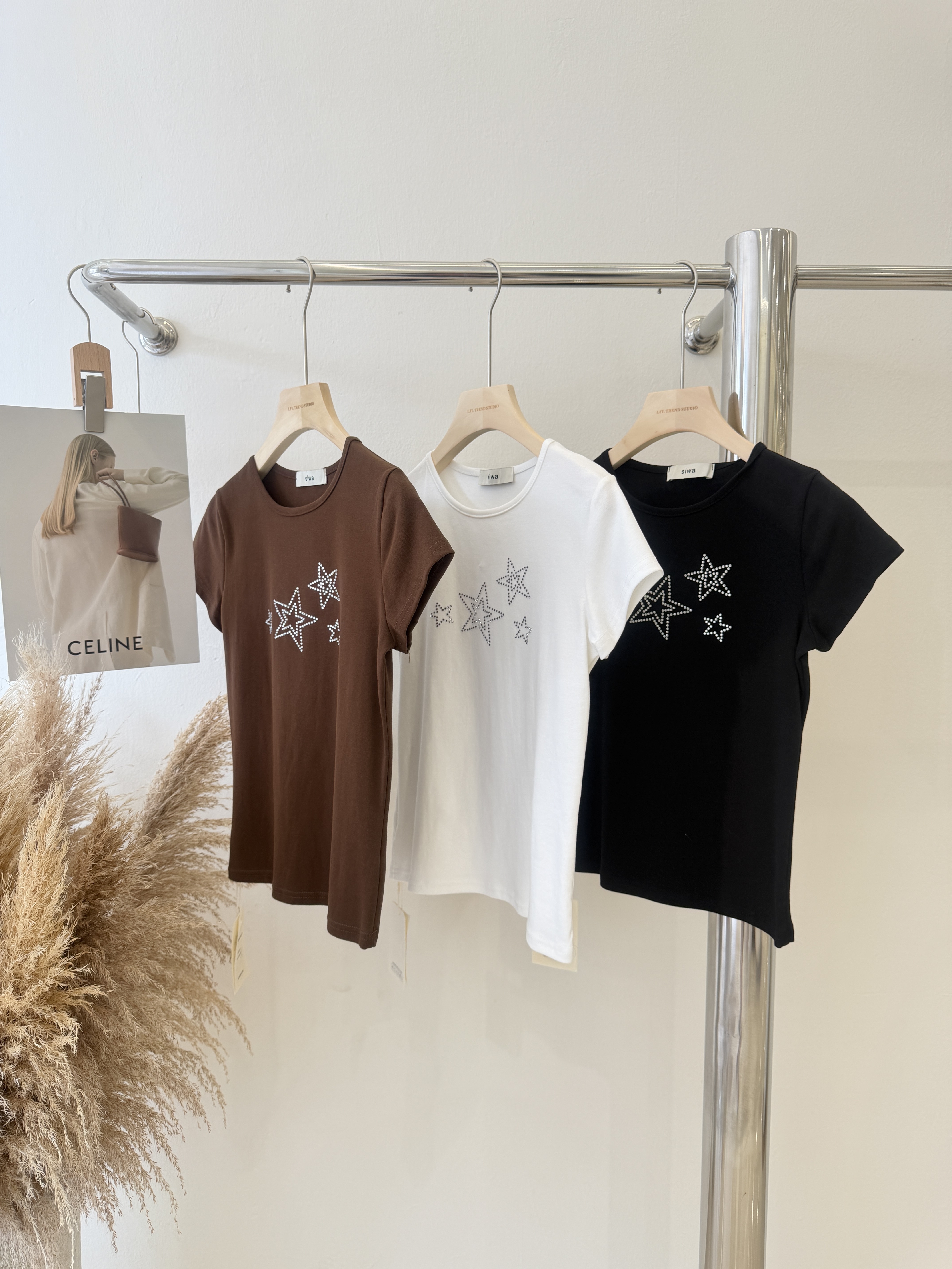 6572 爆款闪钻星星短袖