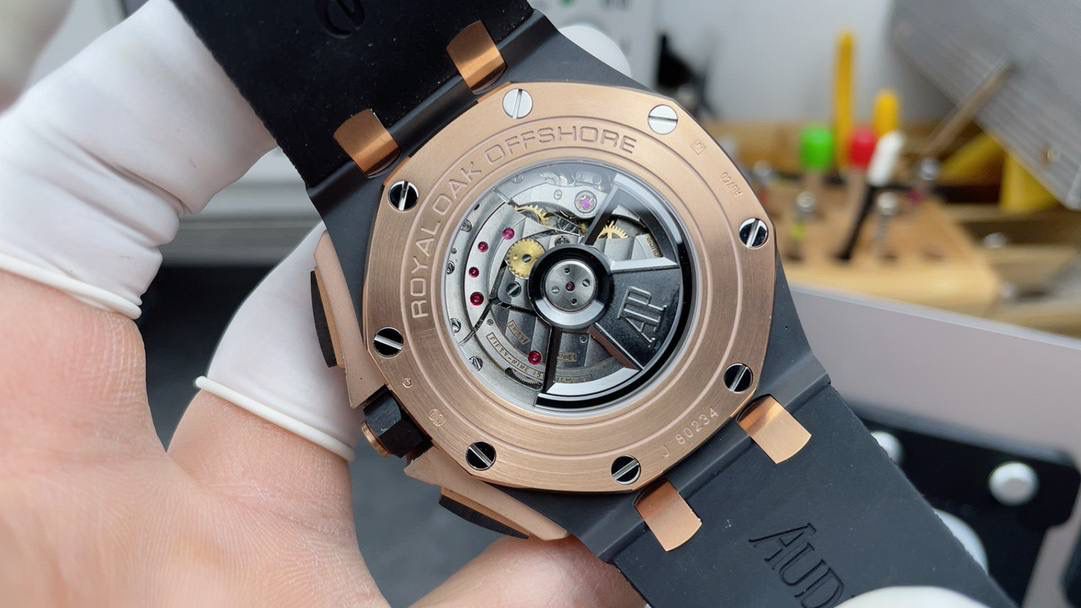 爱彼皇家橡树离岸型计时码表玫瑰金