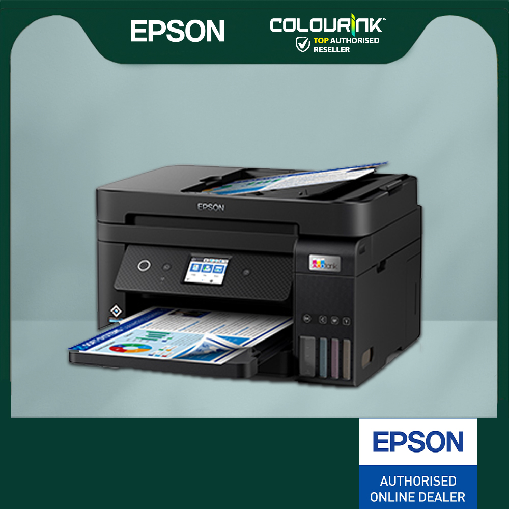 Epson EcoTank L6290 A4 Wifi Duplex All in One Print Scan Copy Fax Refill Ink Tank Printer with ADF Scanner