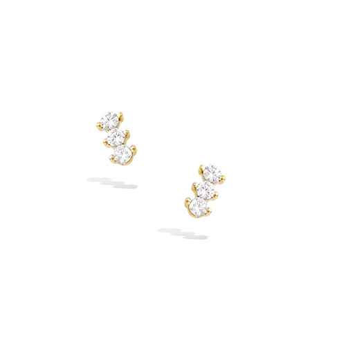 Ami Linear Earring Plaqué or