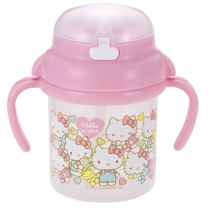 【日本直送】Kitty/多啦A夢幼兒吸管水樽 270ml | 練習飲水神器