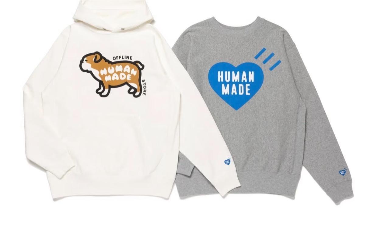 Human made 門市限定版 blue 心衛衣$1850 black:S-xl Grey : s-xl Human made 門市限定版 狗衛衣 S-xl black/white