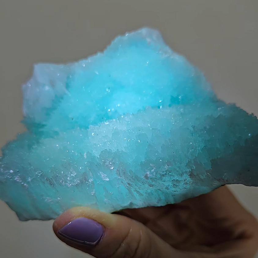 Blue aragonite needle cluster - AR50