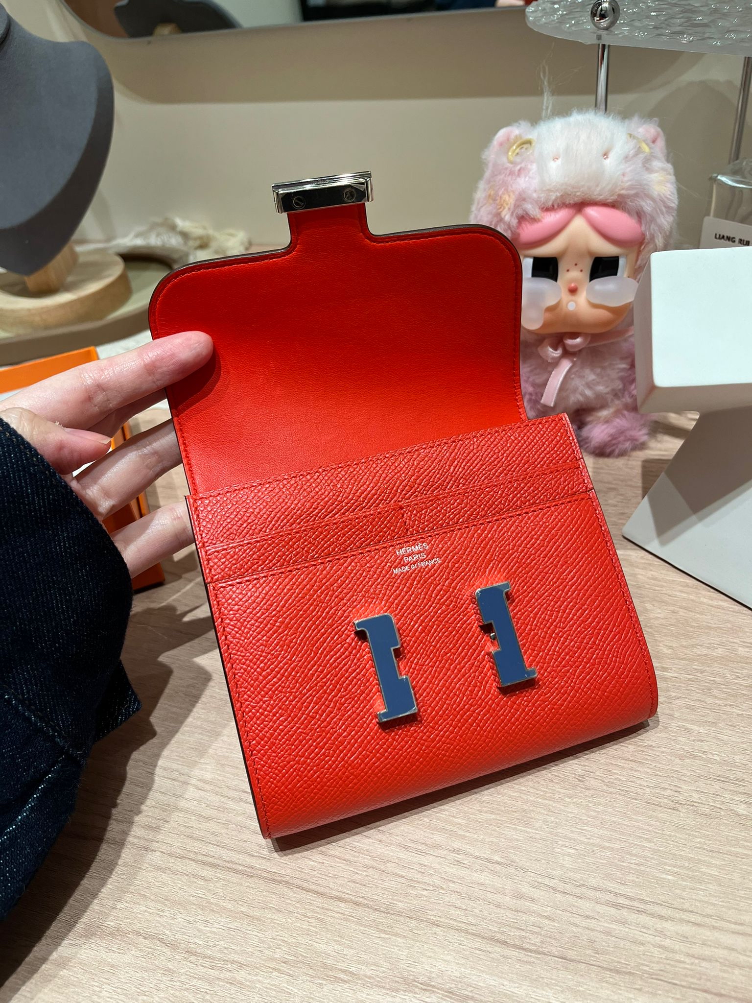 Hermes Constance Wallet Stamp C 100%Authentic, 98%New ✅Box