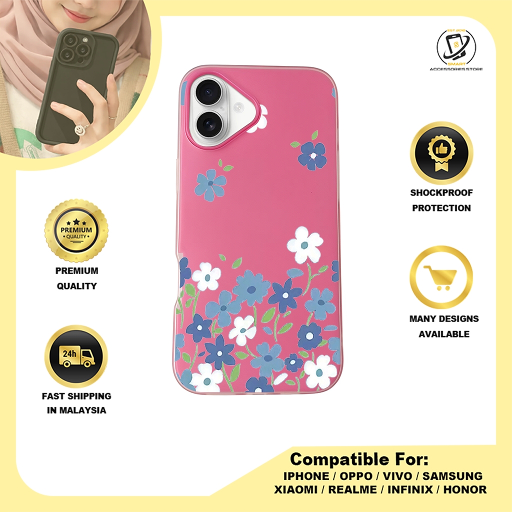 JELLY CASE PHONE FOR IPHONE - DESIGN FLOWER C