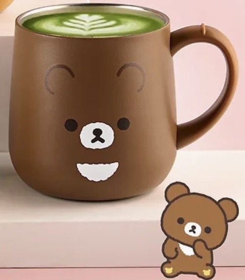 RK 韓國版鬆弛熊有蓋保溫杯（全3款）
